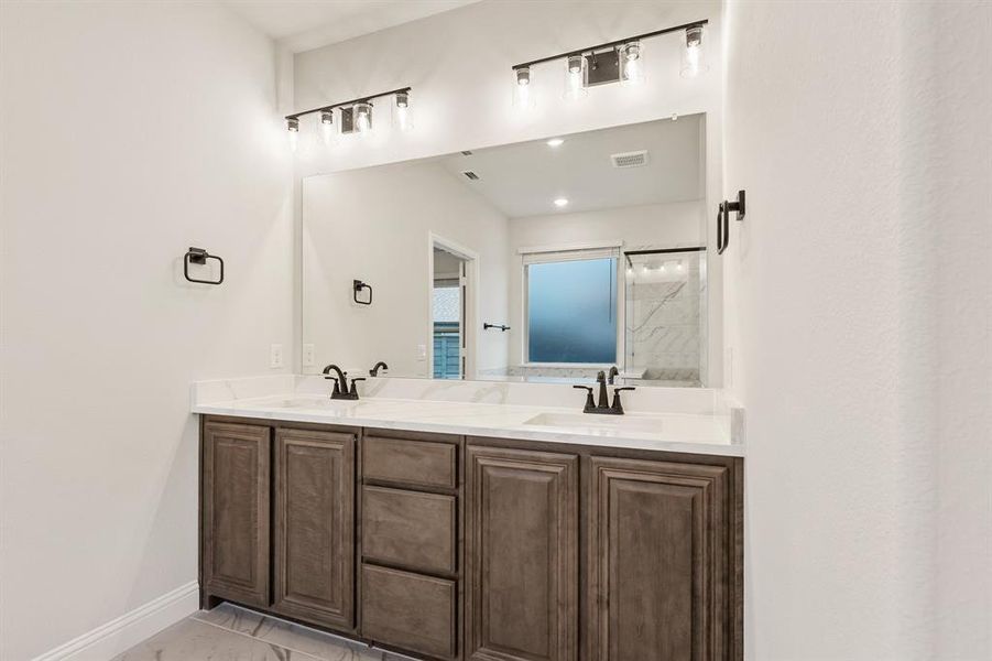 Furnished interior view inside a new home in Union Park Classic 55, Little Elm (Image 7).