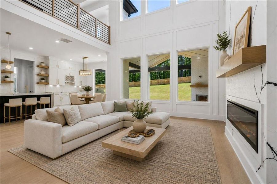 Furnished interior view inside a new home in , Grayson (Image 31).