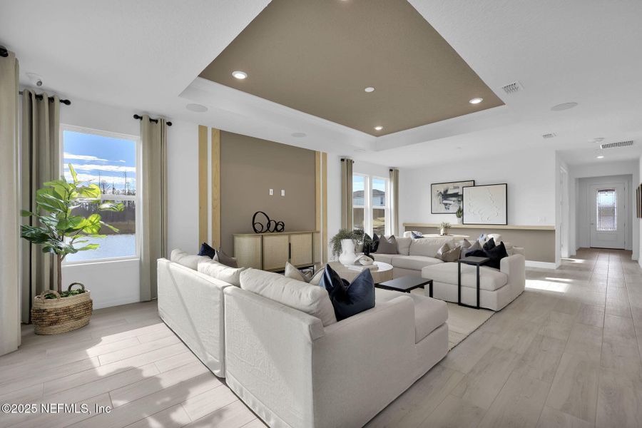 Furnished interior view inside a new home in Hawthorn Park at Wildlight, Yulee (Image 6).