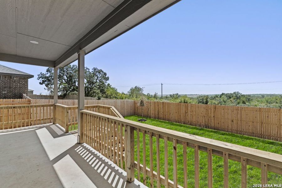 Exterior details and patio area of a home in Brookmill, San Antonio (Image 18).