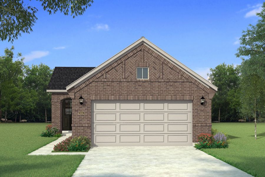 Representative exterior photo of a completed home built from the Falkirk by Mattamy Homes in Walden Pond, Forney, TX (Image 2).