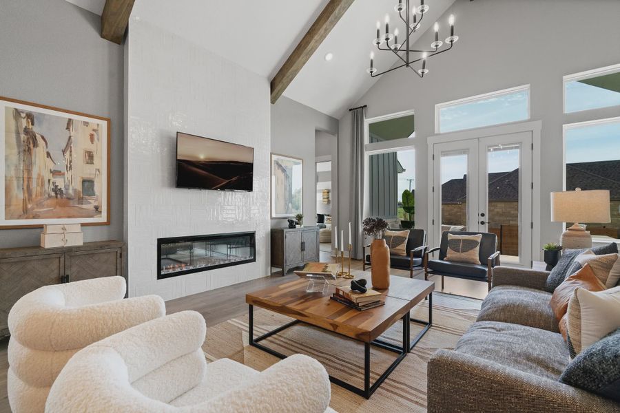 Representative furnished interior of a home built from the Kennedy by Chesmar Homes in Broken Oak, Georgetown (Image 5).