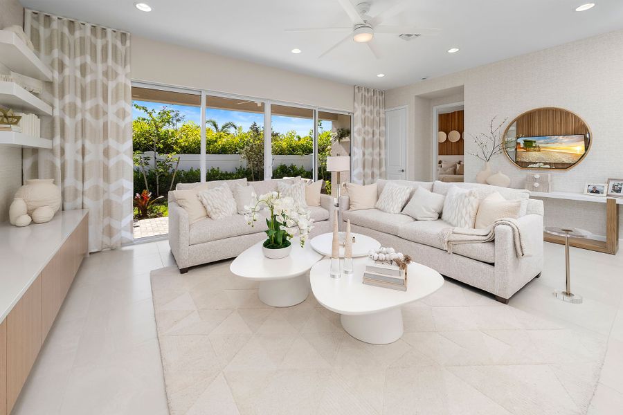 Representative furnished interior of a home built from the Eclipse by GL Homes in Valencia Sky (55+), Naples (Image 10).