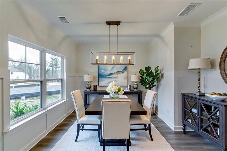Furnished interior view inside a new home in Traditions of Braselton, Jefferson (Image 9).