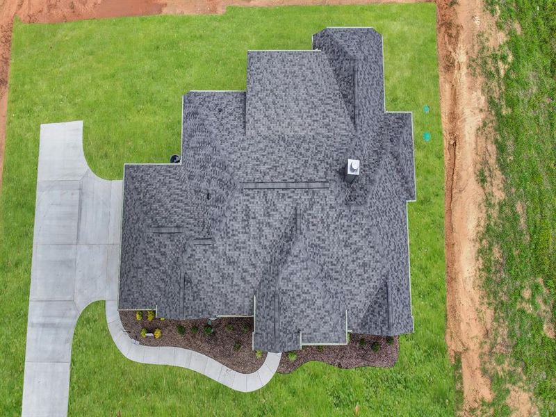 View from above of property