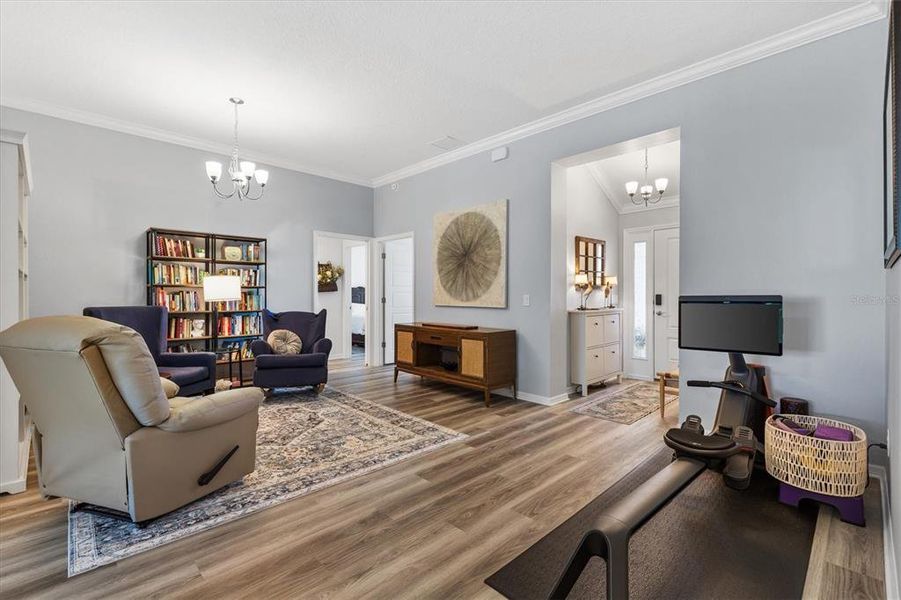 Furnished interior view inside a new home in , The Villages (Image 29).