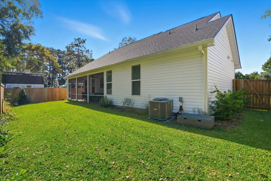 Exterior details and patio area of a home in , Summerville (Image 2). Exterior details and patio area of a home in , Summerville (Image 2).