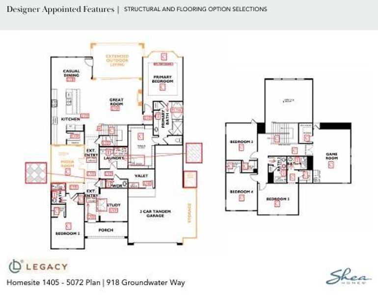 2D floor plan layout of this home in Legacy, League City, TX (Image 4). 2D floor plan layout of this home in Legacy, League City, TX (Image 4).
