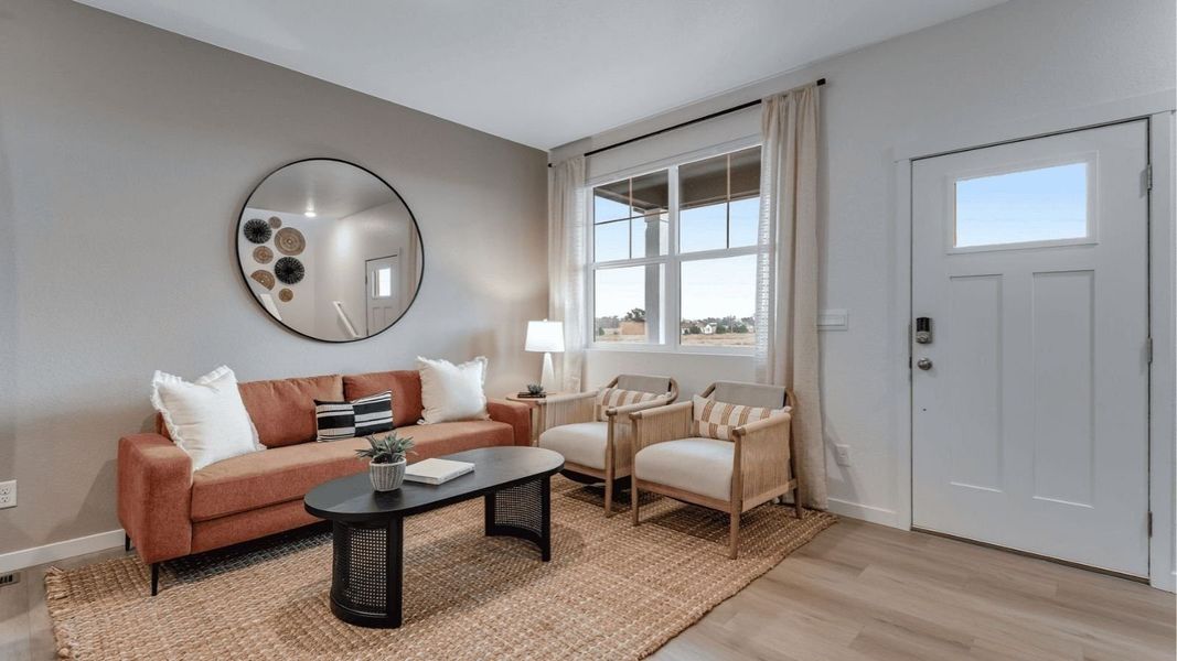 Furnished interior view inside a new home in Settlers Crossing, Commerce City (Image 5).