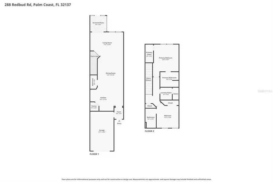 2D floor plan layout of this home in , Palm Coast, FL (Image 3).