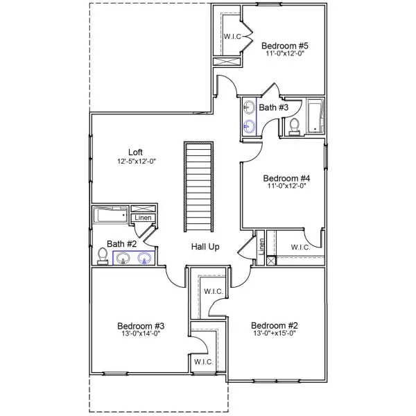 2D floor plan layout of this home in Bluefield, Lexington, SC (Image 3). 2D floor plan layout of this home in Bluefield, Lexington, SC (Image 3).