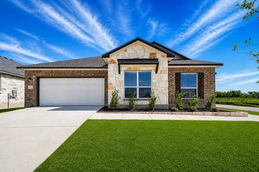Representative exterior photo of a completed home built from the Liberty by Omega Builders in North Point, Temple, TX (Image 13). Representative exterior photo of a completed home built from the Liberty by Omega Builders in North Point, Temple, TX (Image 13).