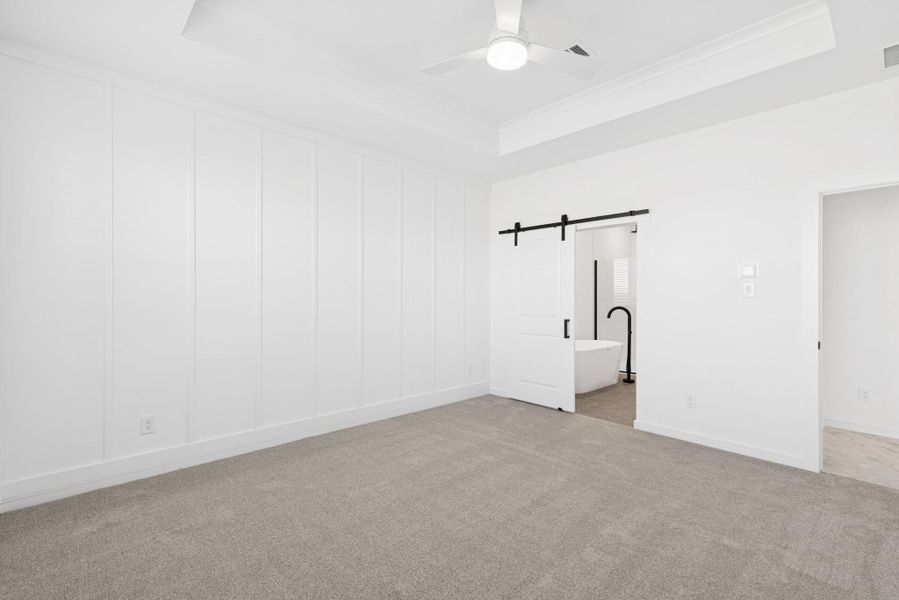 Secluded primary suite