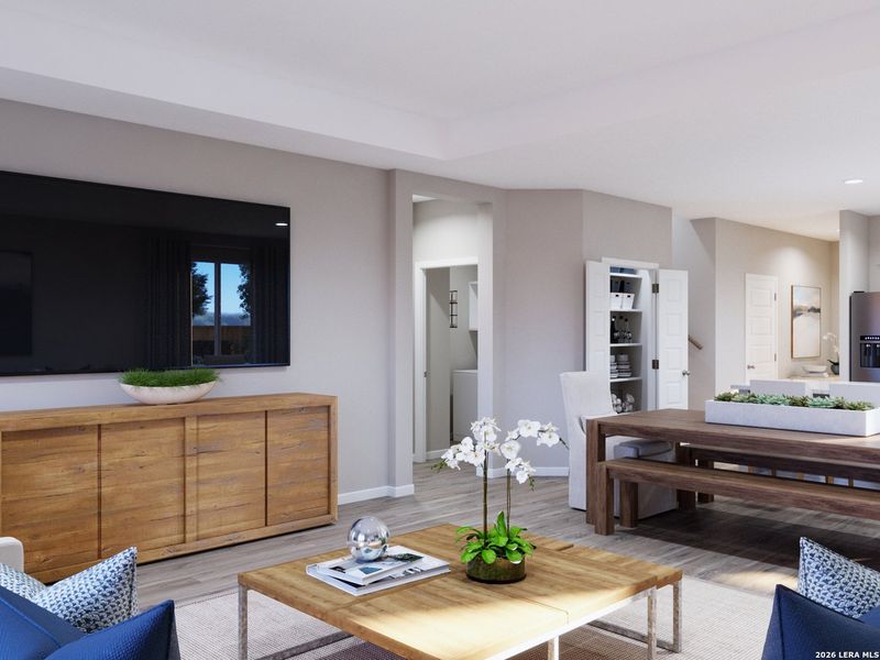 Furnished interior view inside a new home in Cinco Lakes, San Antonio (Image 9).