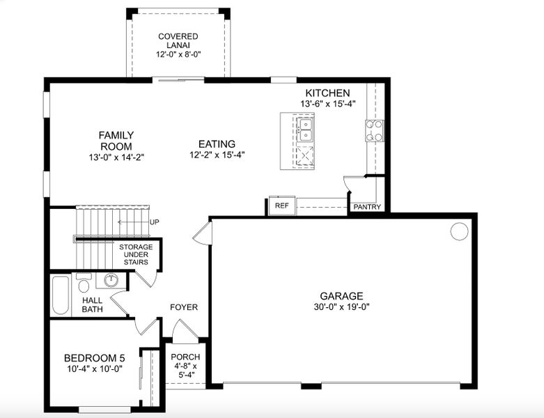 2D floor plan layout for the The Linden by Stanley Martin Homes in Wynnstone, Davenport, FL (Image 2). 2D floor plan layout for the The Linden by Stanley Martin Homes in Wynnstone, Davenport, FL (Image 2).