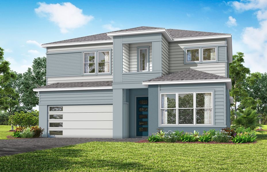 Representative exterior photo of a completed home built from the Ruby by Pulte Homes in Avera, Orlando, FL (Image 20).