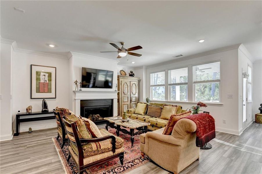 Furnished interior view inside a new home in Bailey Fence, Dacula (Image 63).