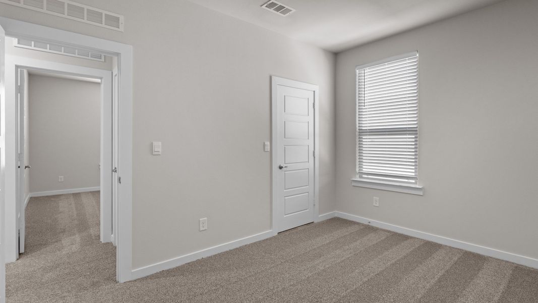 Representative unfurnished interior of a home built from the GLENWOOD by D.R. Horton in Northwest Passage, Midland (Image 18). Representative unfurnished interior of a home built from the GLENWOOD by D.R. Horton in Northwest Passage, Midland (Image 18).