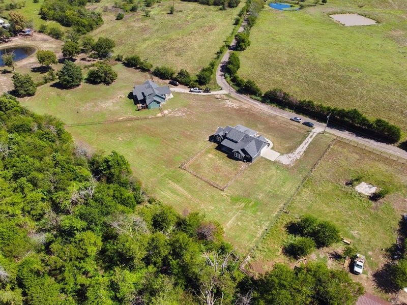 Bird's eye view with a rural view