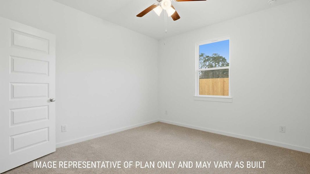 Representative unfurnished interior of a home built from the Berkshire by D.R. Horton in The Woods, Lumberton (Image 31). Representative unfurnished interior of a home built from the Berkshire by D.R. Horton in The Woods, Lumberton (Image 31).
