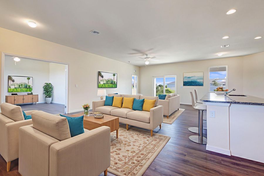 Representative furnished interior of a home built from the The Morgan II by Heartland Homes of Florida in Port LaBelle, Port LaBelle (Image 9).