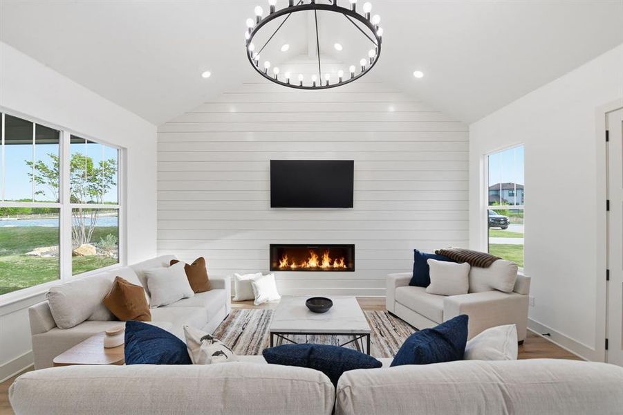 Furnished interior view inside a new home in , Graford (Image 4).