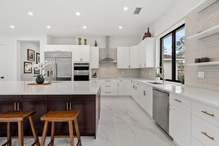 Furnished interior view inside a new home in , Palm Beach Gardens (Image 51).