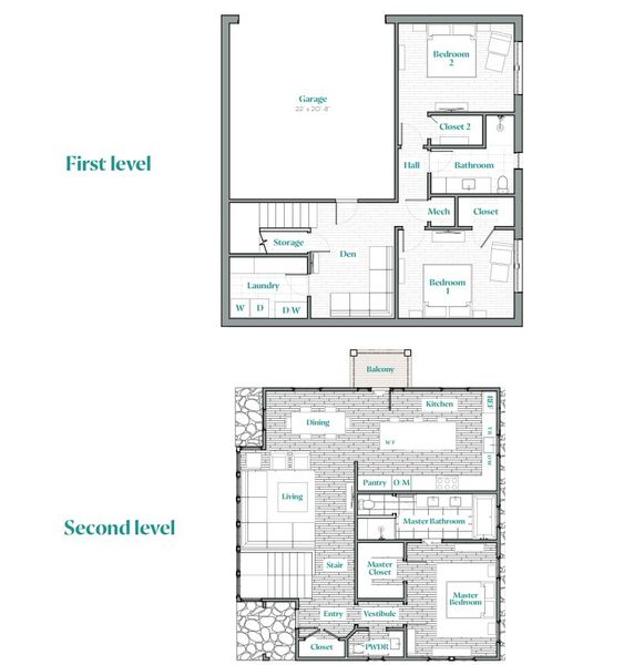 2D floor plan layout of this home in Westline, Austin, TX (Image 1).