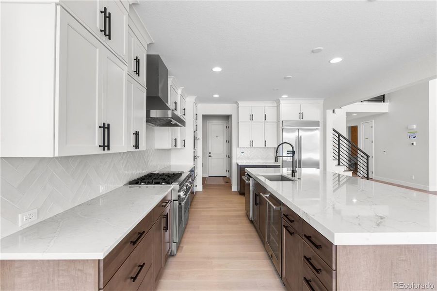 Furnished interior view inside a new home in Luxe at The Canyons, Castle Pines (Image 17).