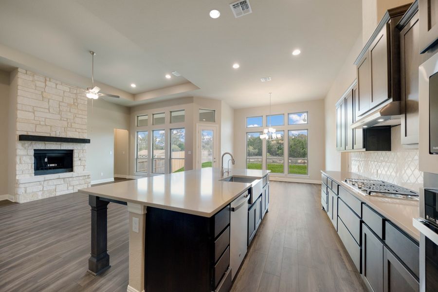 Representative furnished interior of a home built from the The Davinci by Whitestone Custom Homes in Johnson Ranch, Bulverde (Image 7).