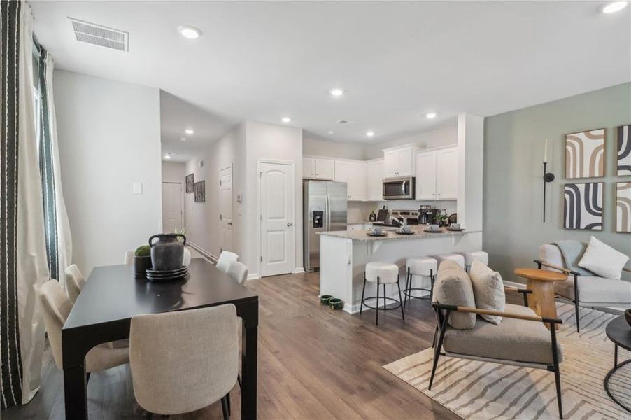 Furnished interior view inside a new home in , Atlanta (Image 14).