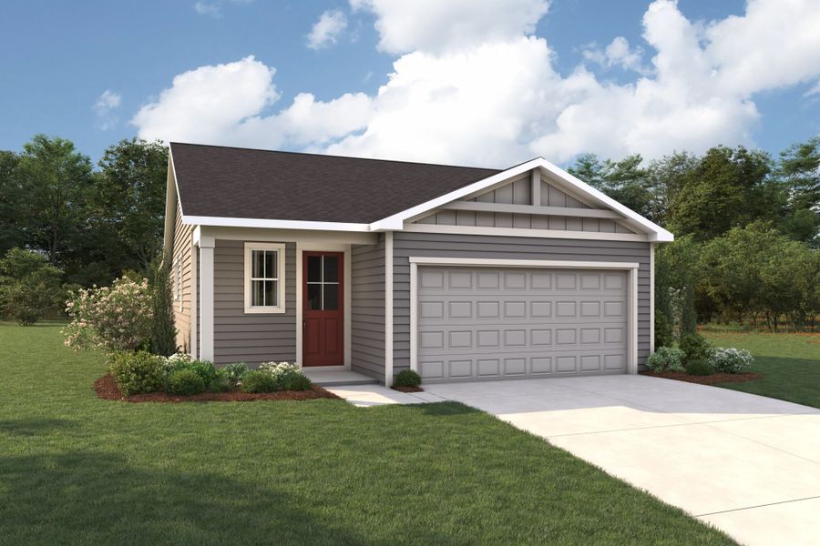 Representative exterior photo of a completed home built from the Blair by Mattamy Homes in Sandridge Hills, Green Cove Springs, FL (Image 2).