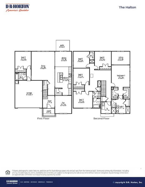 2D floor plan layout of this home in The Garrison, Ladson, SC (Image 2). 2D floor plan layout of this home in The Garrison, Ladson, SC (Image 2).