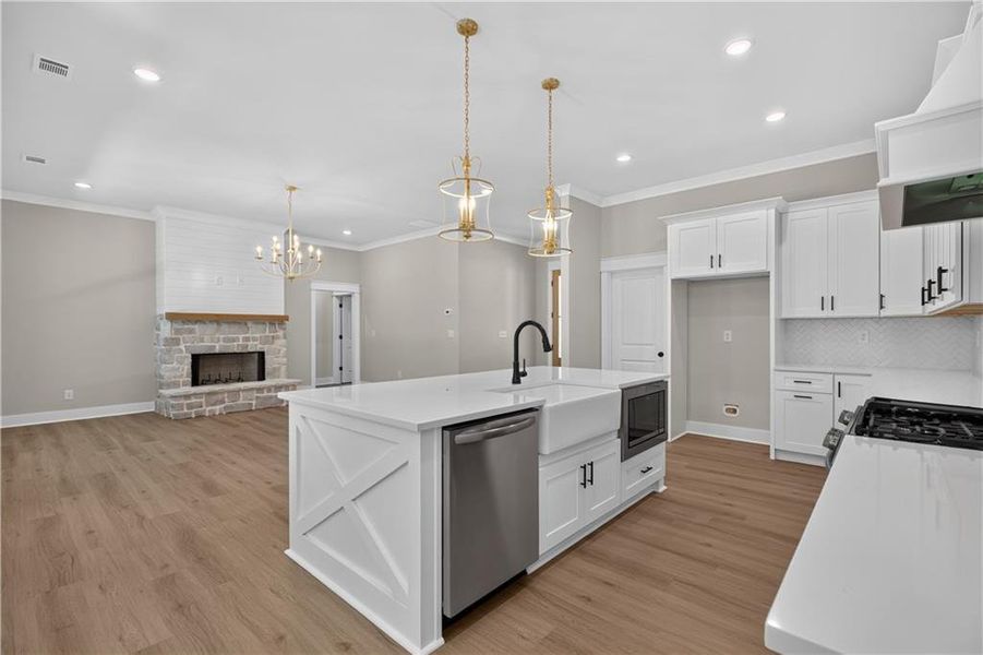 Furnished interior view inside a new home in , Buchanan (Image 12).