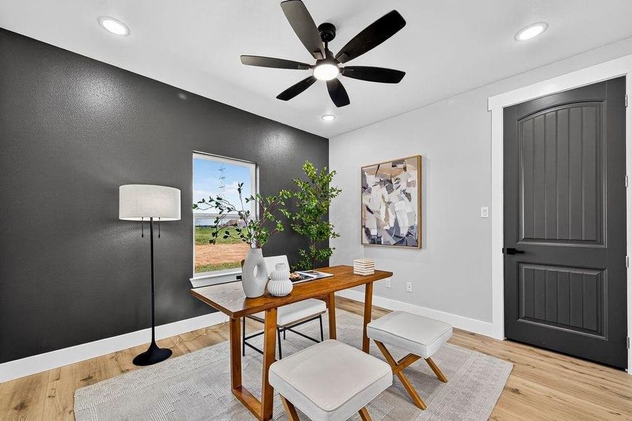 4th Bedroom or Home Office/Study with a closet