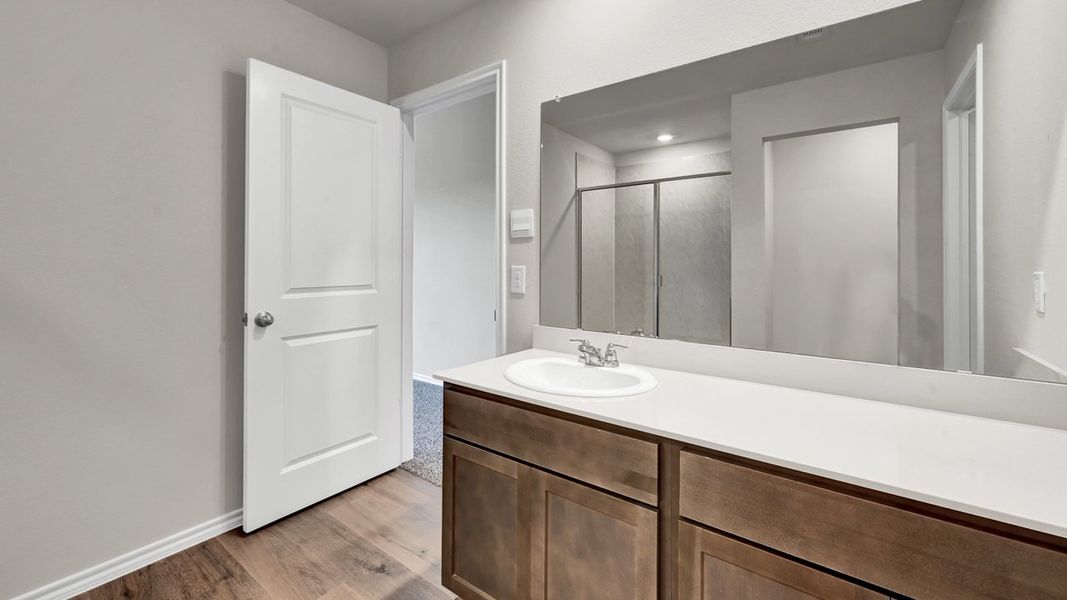 Furnished interior view inside a new home in Creeks at Burnett Trail, Canton (Image 13). Furnished interior view inside a new home in Creeks at Burnett Trail, Canton (Image 13).