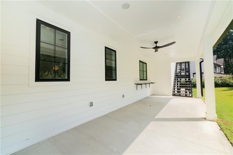 Exterior details and patio area of a home in , Marietta (Image 36).