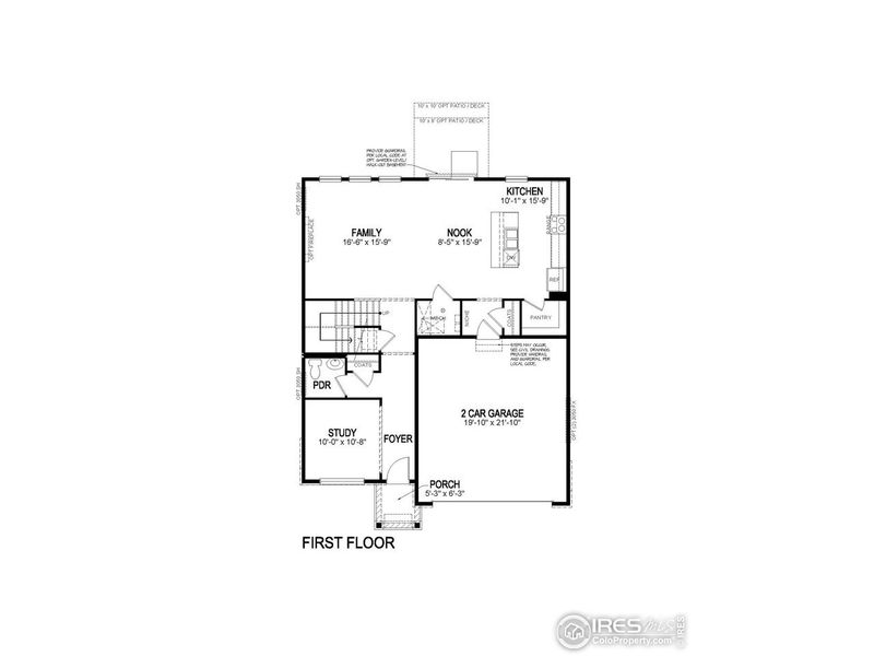 2D floor plan layout of this home in Tailholt, Severance, CO (Image 3).