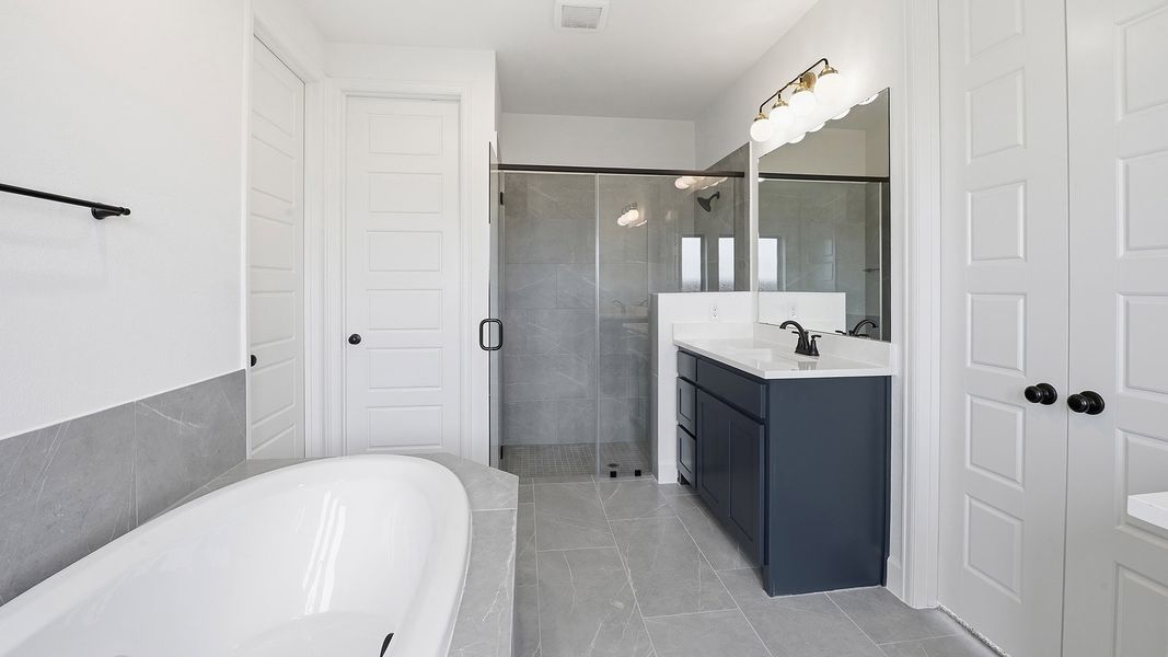 Furnished interior view inside a new home in Mosaic, Celina (Image 14). Furnished interior view inside a new home in Mosaic, Celina (Image 14).