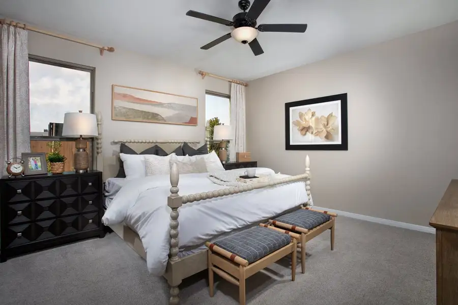Representative furnished interior of a home built from the 2596 Modeled by KB Home in Olympia Falls, Fresno (Image 4).