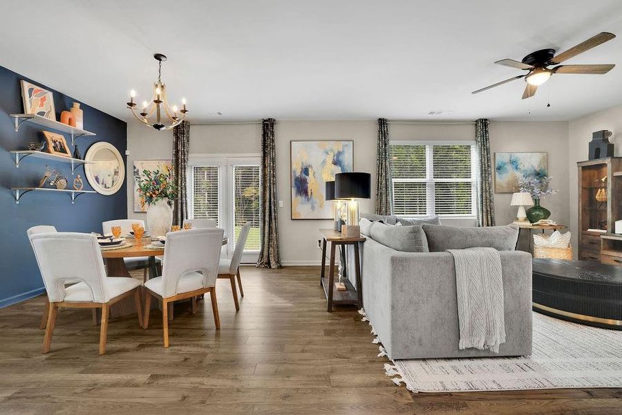 Furnished interior view inside a new home in , Dawsonville (Image 10).
