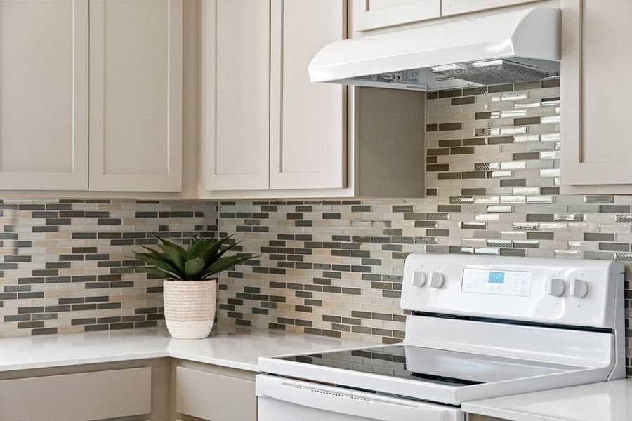 Emser® Volare™ tile backsplash