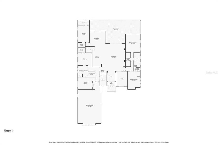 2D floor plan layout of this home in , Orlando, FL (Image 5).