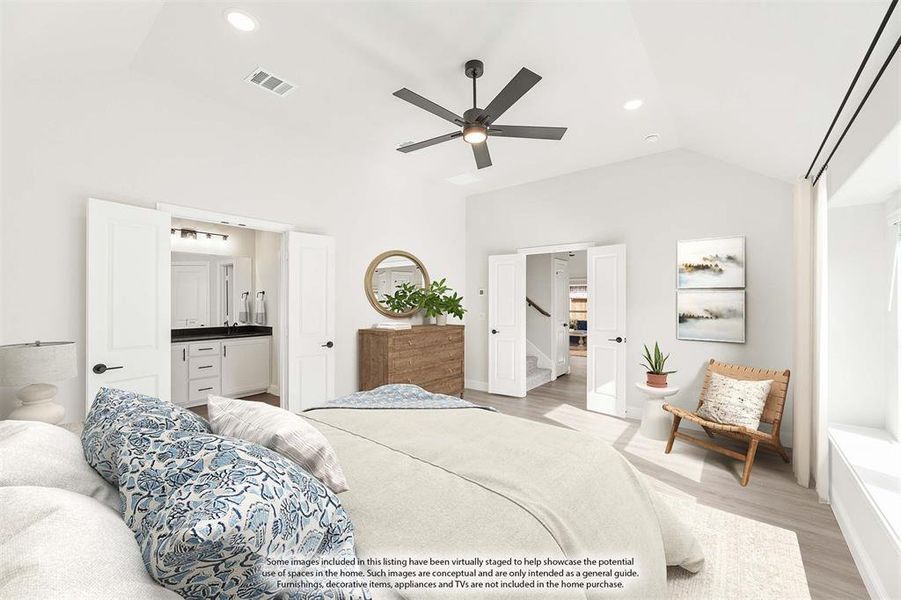 Furnished interior view inside a new home in Creekview Meadows, Pilot Point (Image 15).