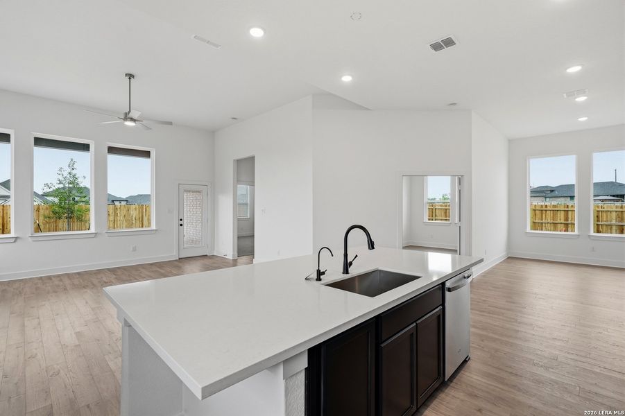 Furnished interior view inside a new home in Alsatian Oaks, Castroville (Image 20).