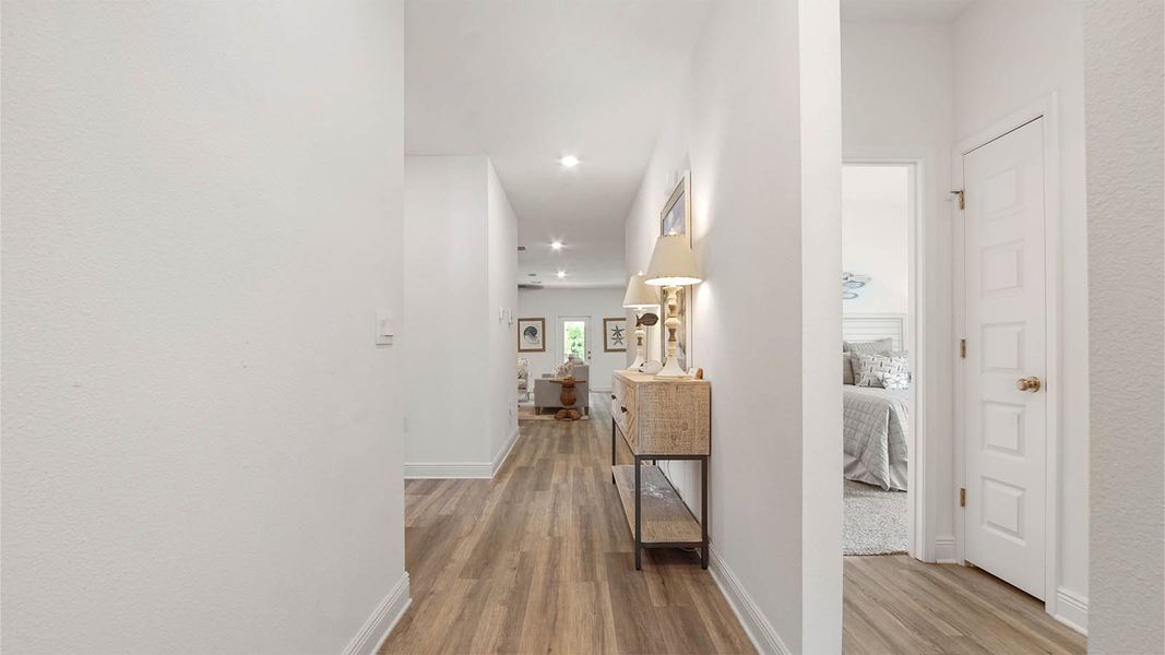 Representative furnished interior of a home built from the Delray by D.R. Horton in Bayside at Ward Creek, Panama City Beach (Image 5). Representative furnished interior of a home built from the Delray by D.R. Horton in Bayside at Ward Creek, Panama City Beach (Image 5).