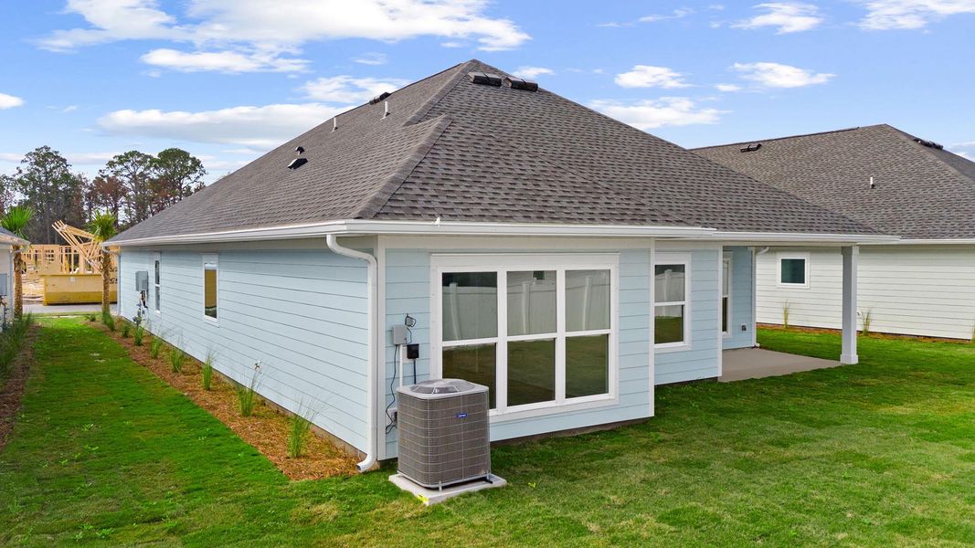 Exterior details and patio area of a home in Breakfast Point East Phase II, Panama City Beach (Image 4).