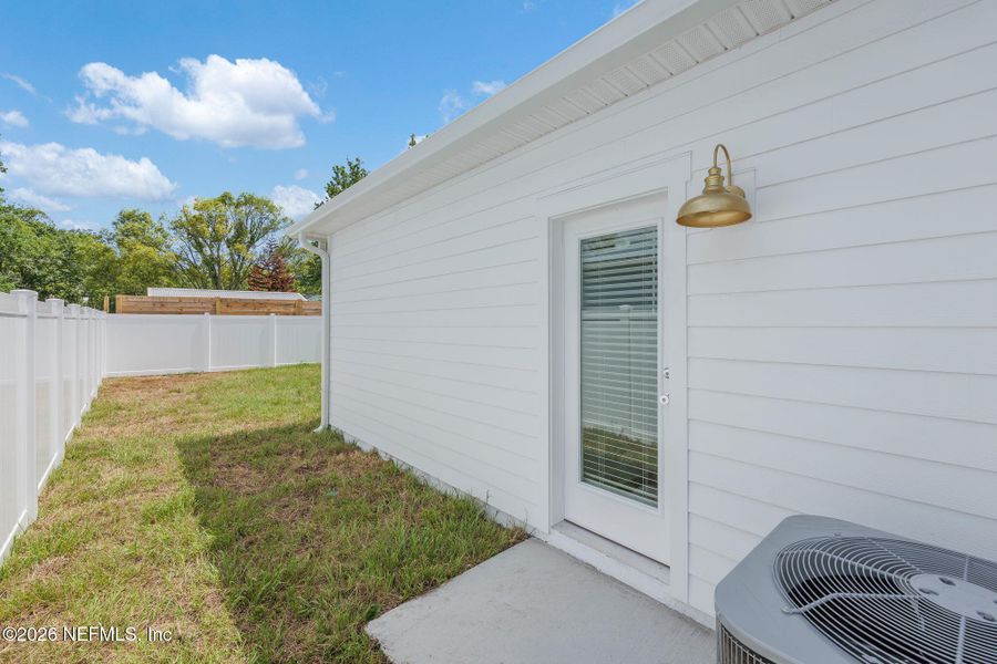 Exterior details and patio area of a home in , St. Augustine (Image 21). Exterior details and patio area of a home in , St. Augustine (Image 21).