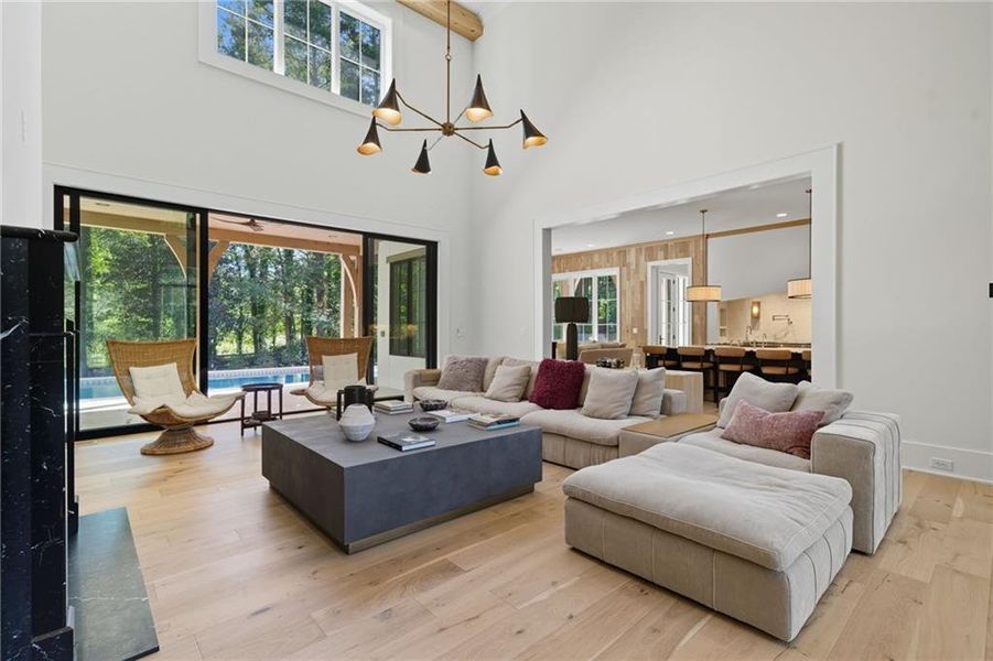 Furnished interior view inside a new home in Crossroads, Alpharetta (Image 19).