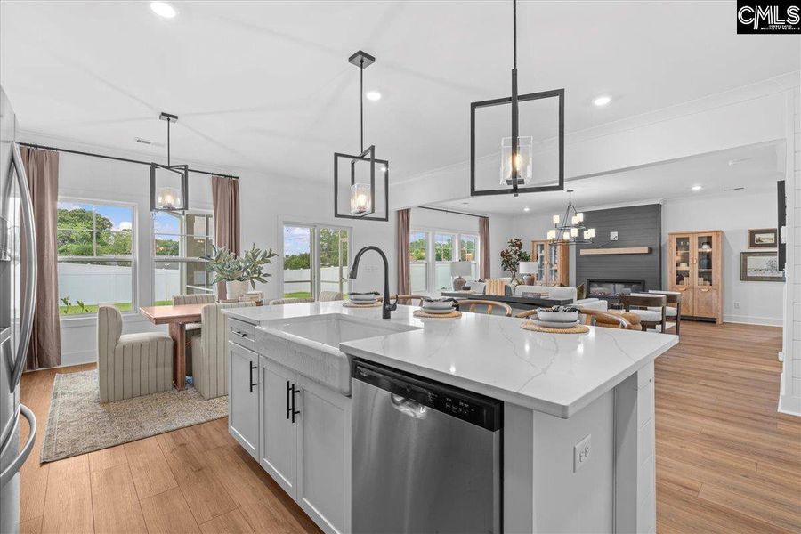 Furnished interior view inside a new home in Boykin Hills, Chapin (Image 10).